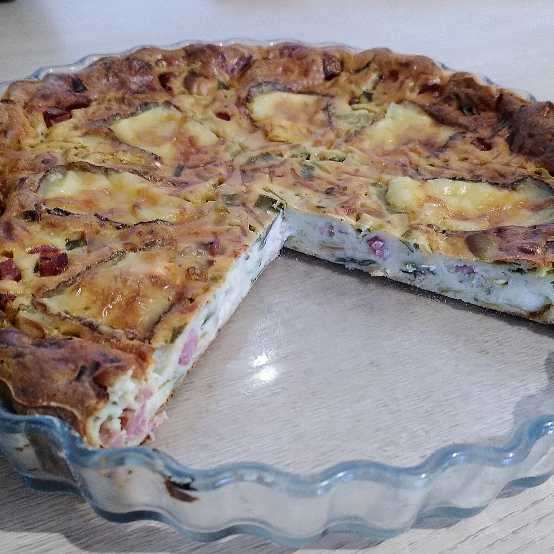 Quiche poireaux sans pâte
