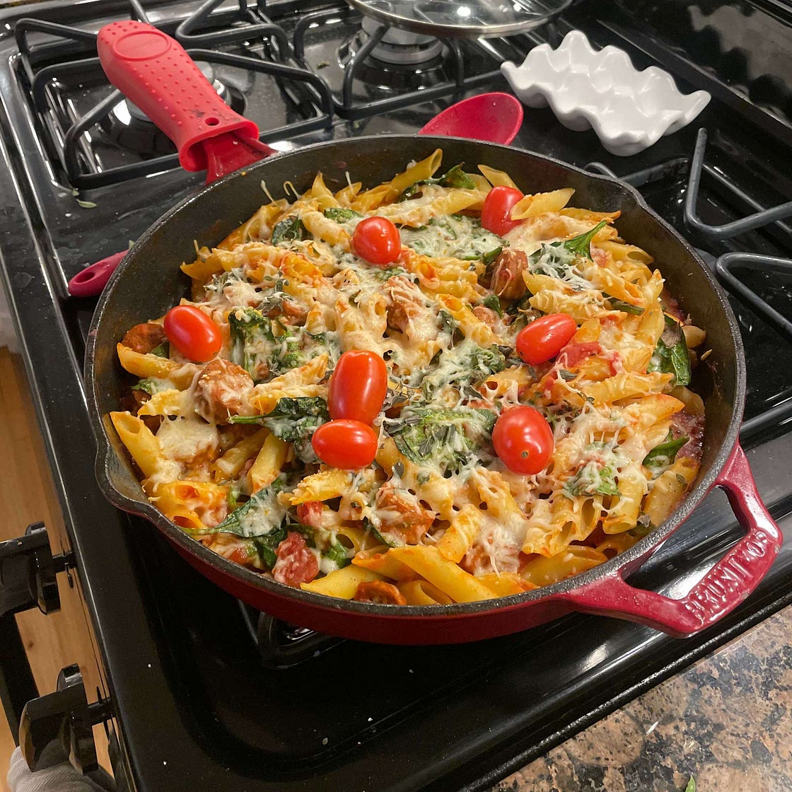 Chicken Sausage and Pasta Skillet