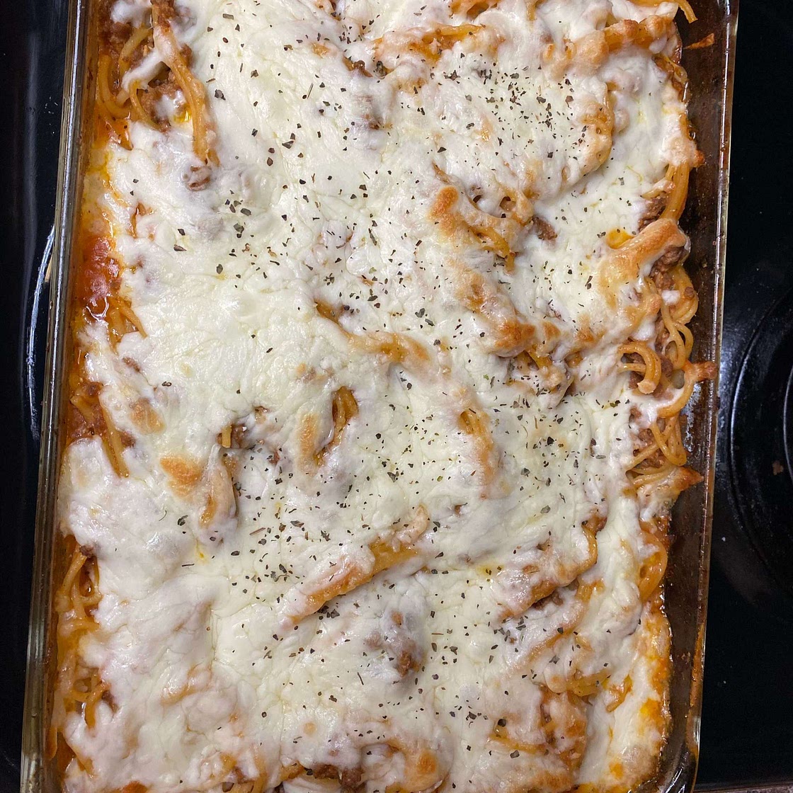 Oven Baked Spaghetti