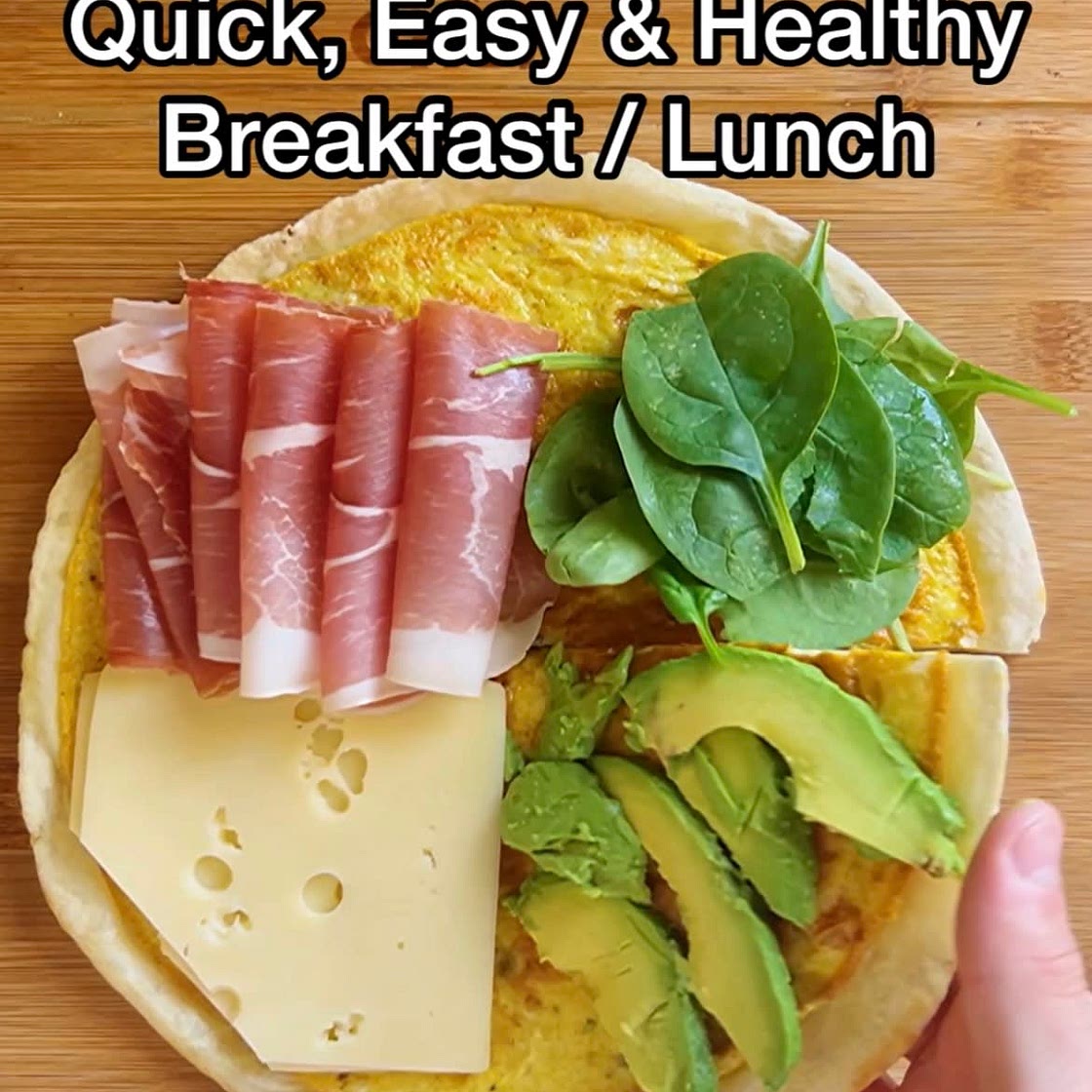 Piadina Omelette (Egg Wrap / Flatbread)