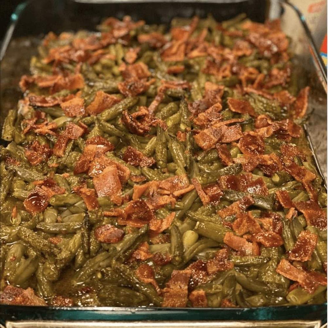 Crack green beans