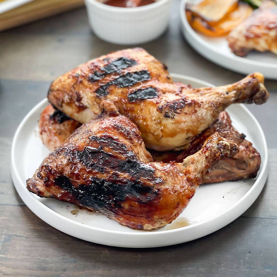 Grilled Chicken Leg Quarters