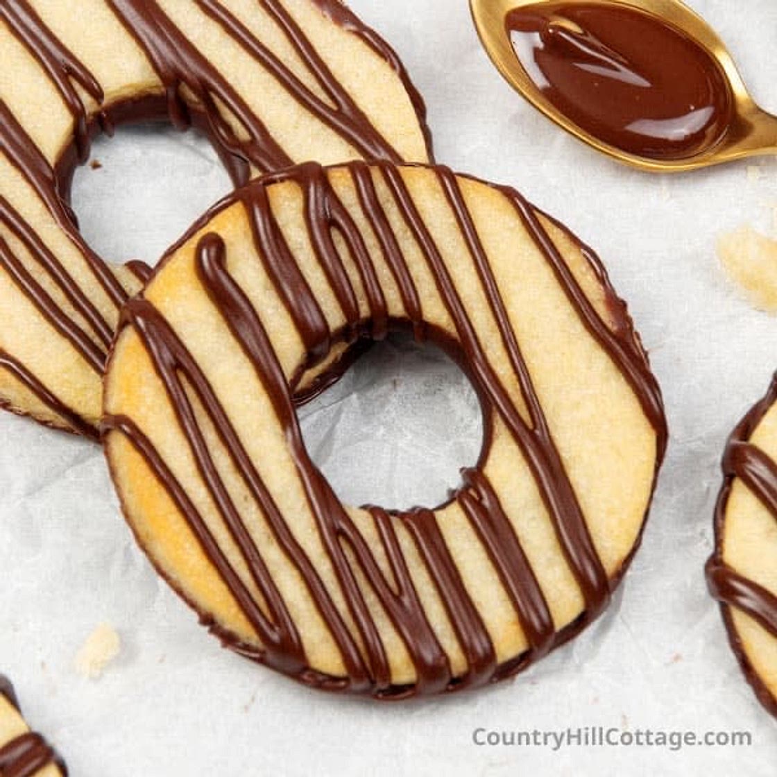 Mocha Fudge Stripe Cookies