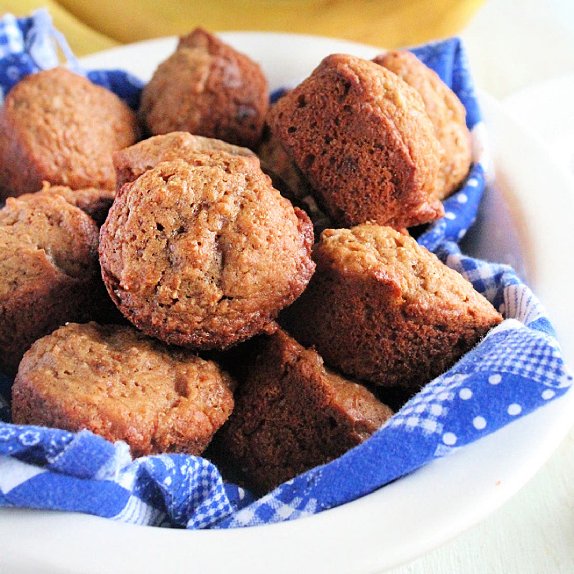 Mini Peanut Butter and Banana Muffins