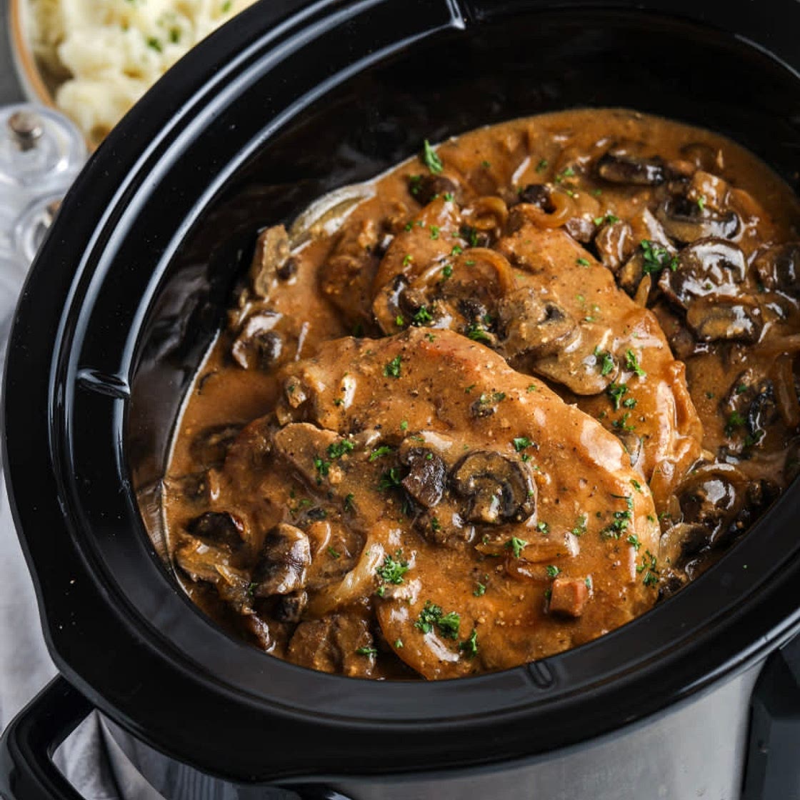 Crockpot Smother Pork Chops