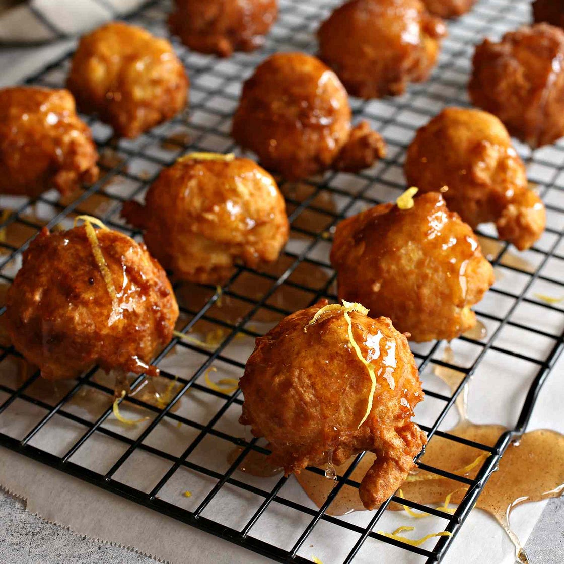 Lgeimat: Saffron and Cardamom Fritters