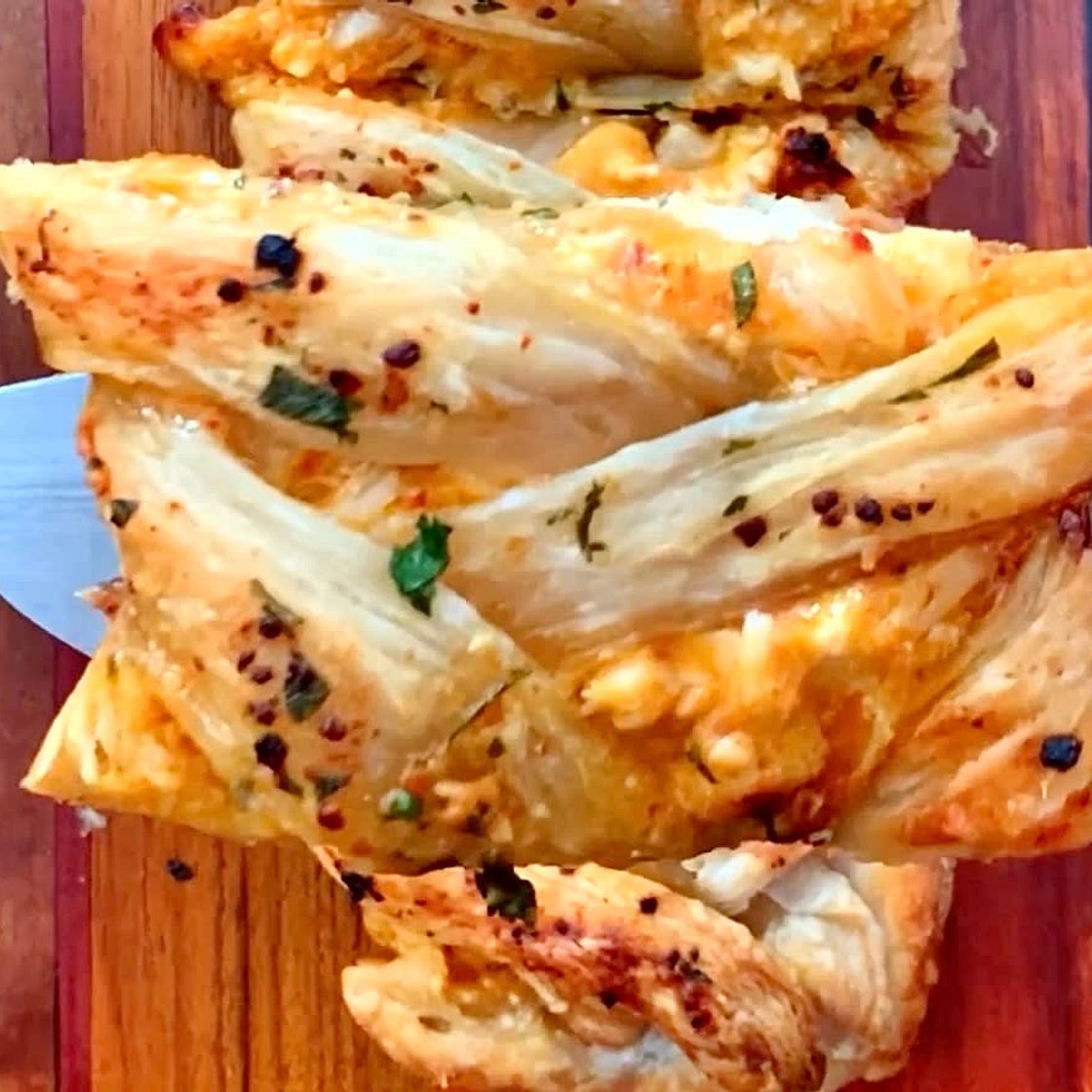 Peri Peri Puff Pastry Pull Apart