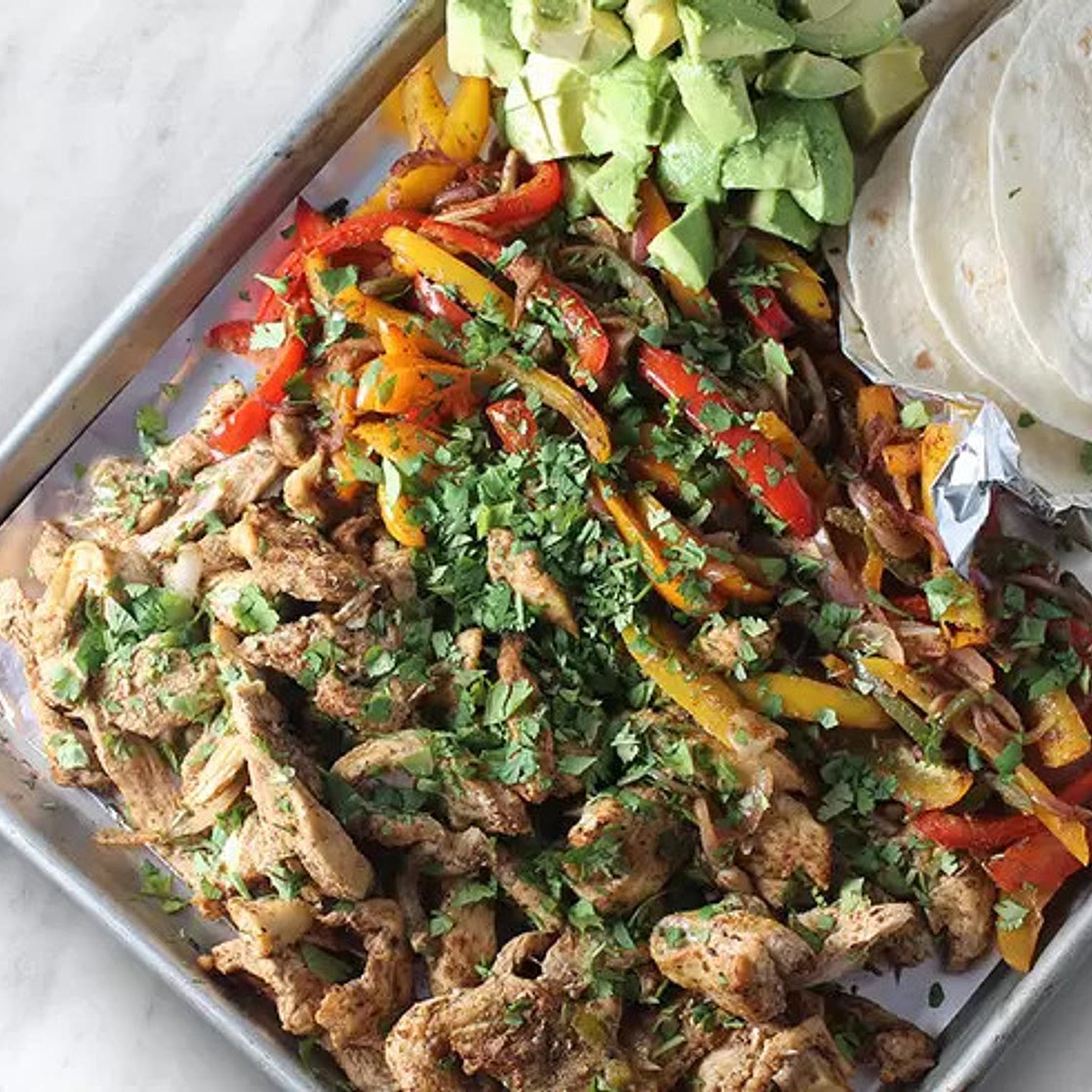 Chicken Fajita Sheet Pan