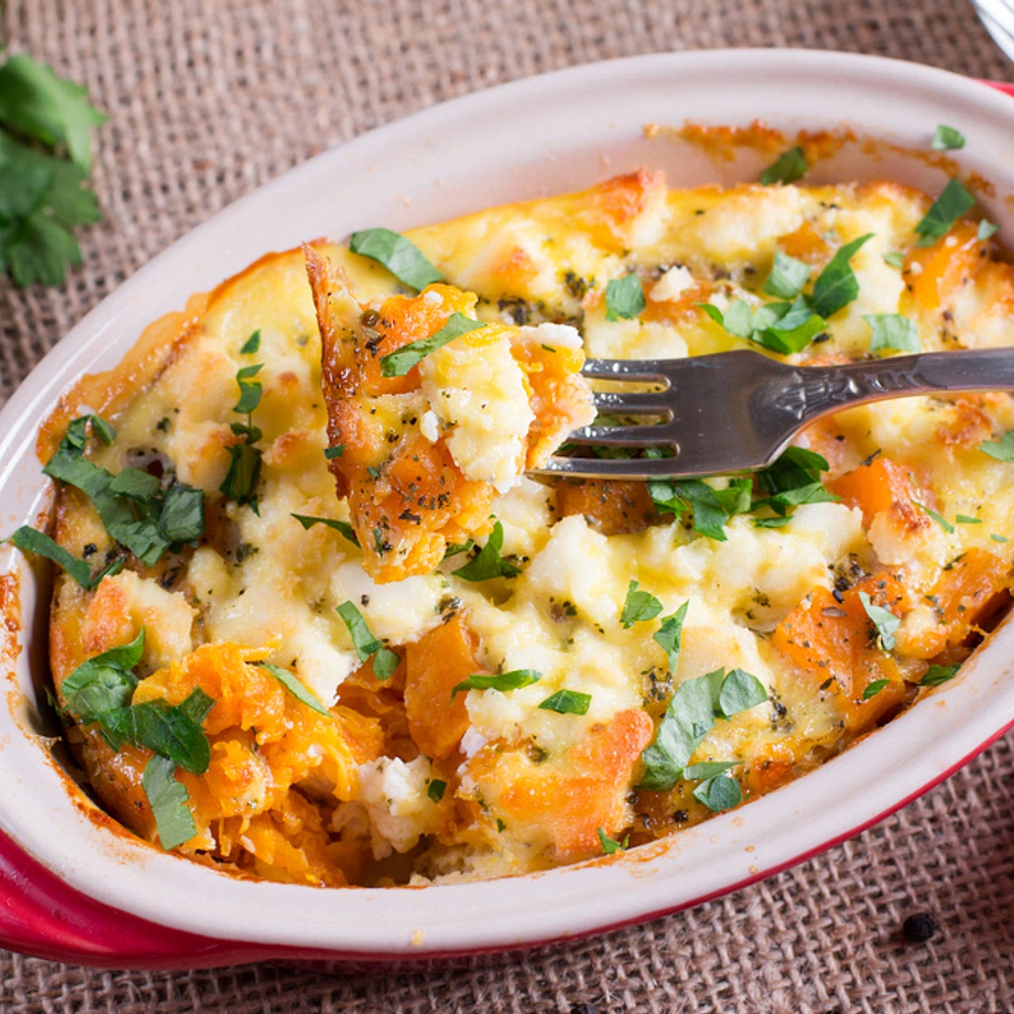Gratin butternut pommes de terre