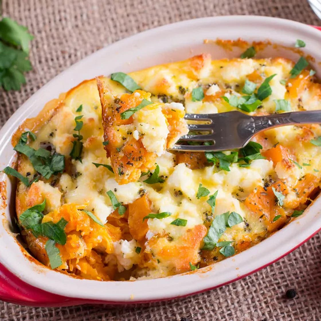 Gratin butternut pommes de terre