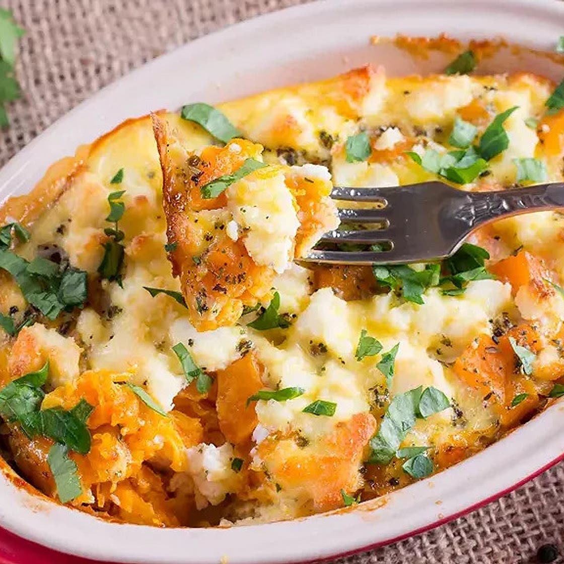 Gratin butternut pommes de terre