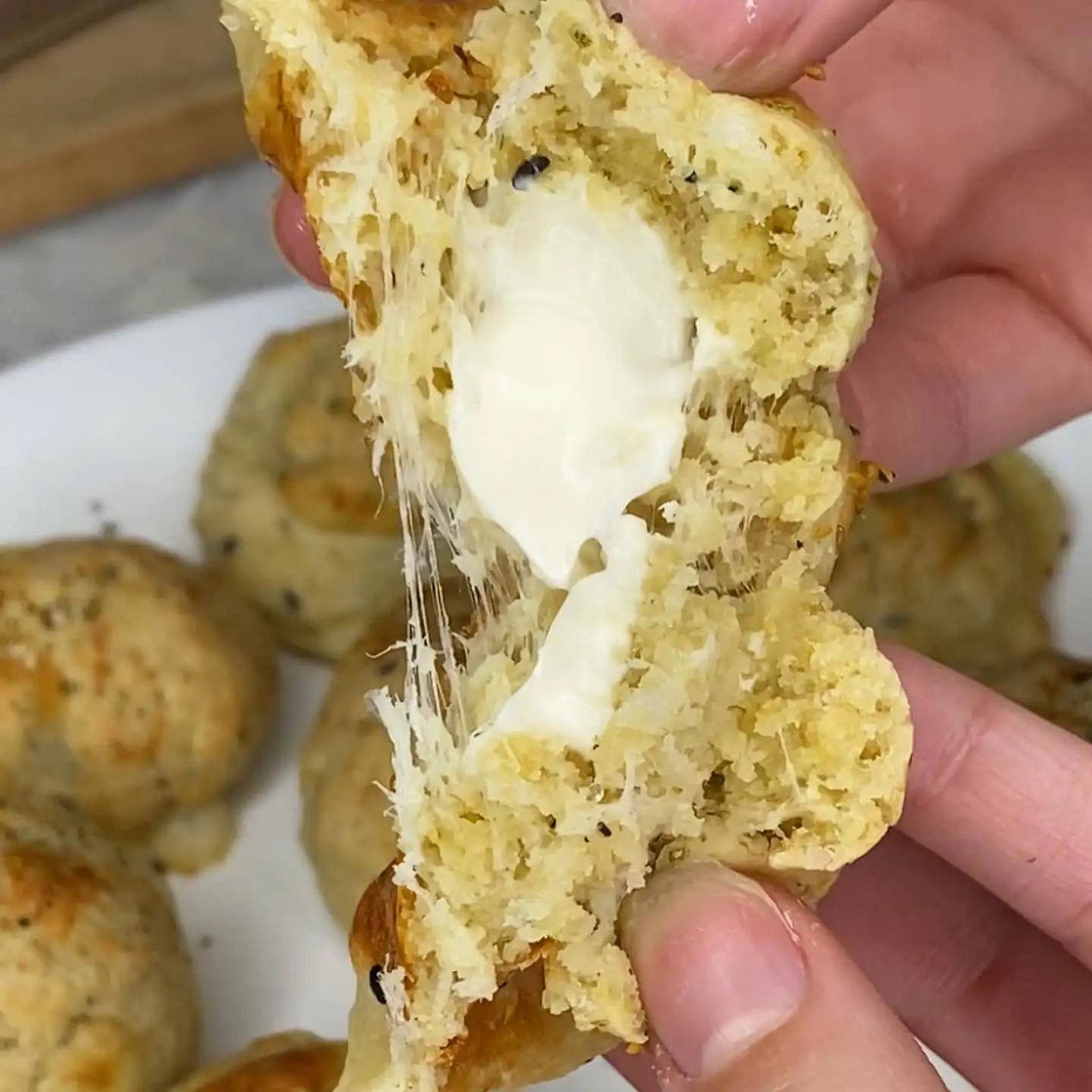 Low Carb Stuffed Everything Bagel Bites