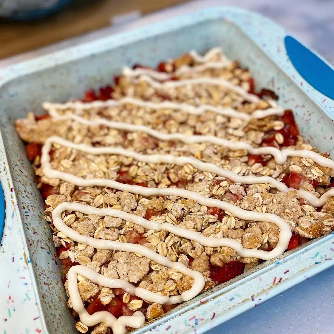 Strawberry Oat Bars