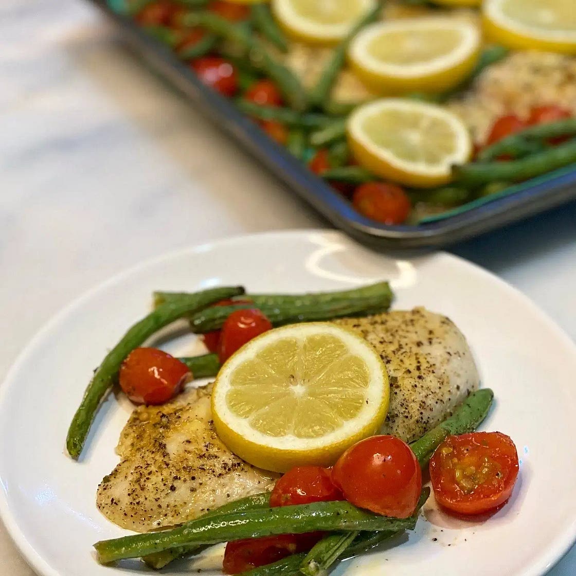 Sheet Pan Lemon Chicken & Veggies