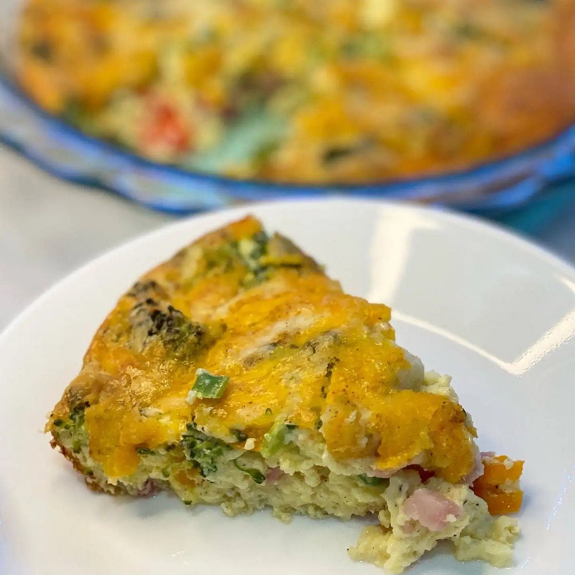 Keto Ham & Cheese Quiche