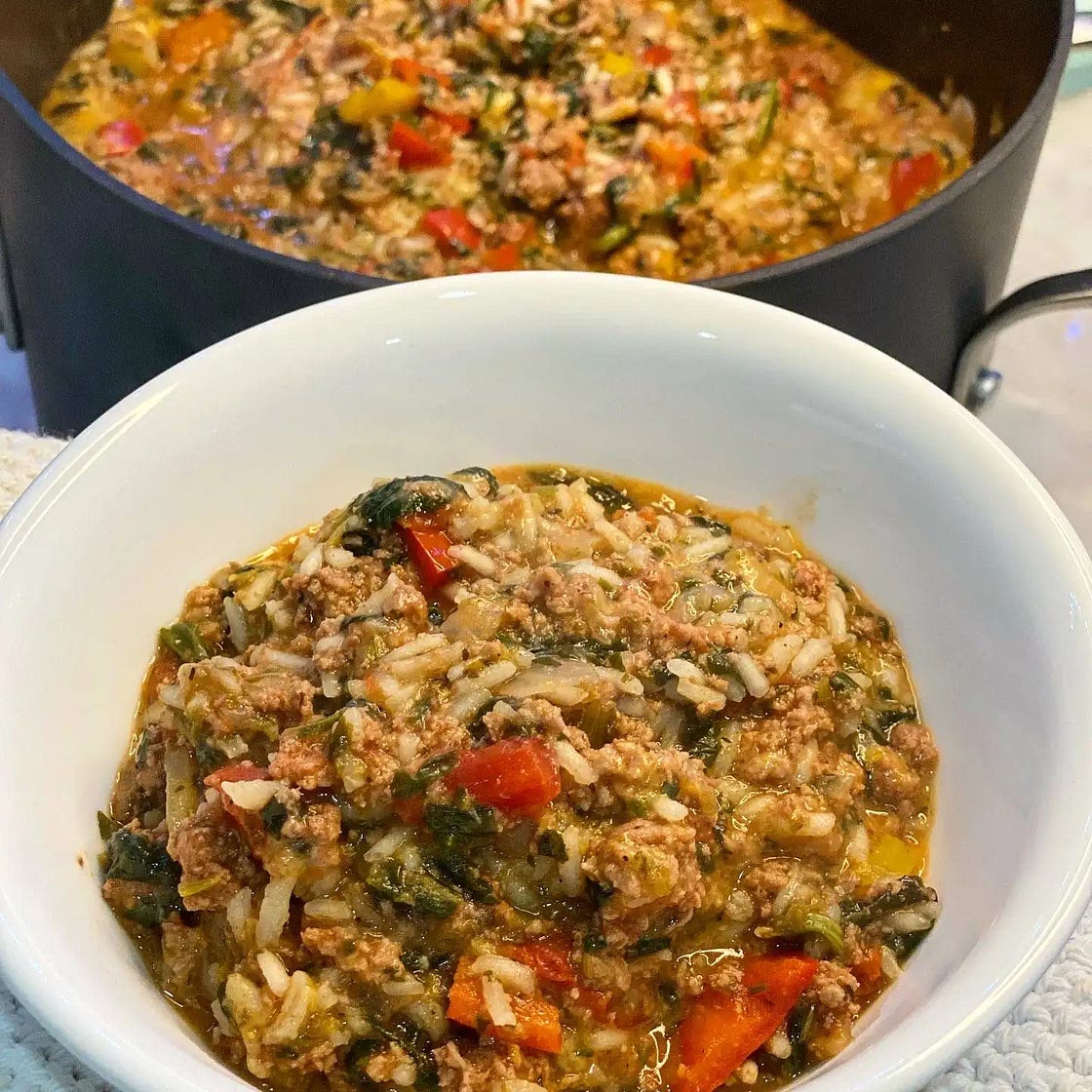 One Pot "Unstuffed" Peppers