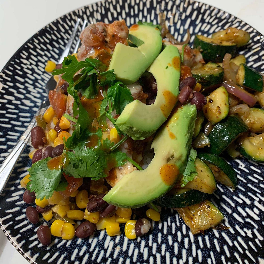 Slow Cooker Salsa Chicken with Black Beans and Corn