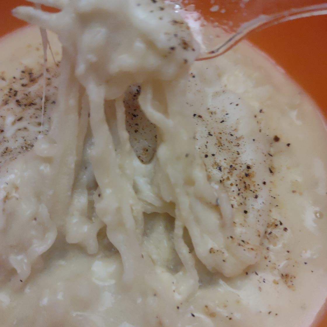 Creamy chicken ramen w/ cheese