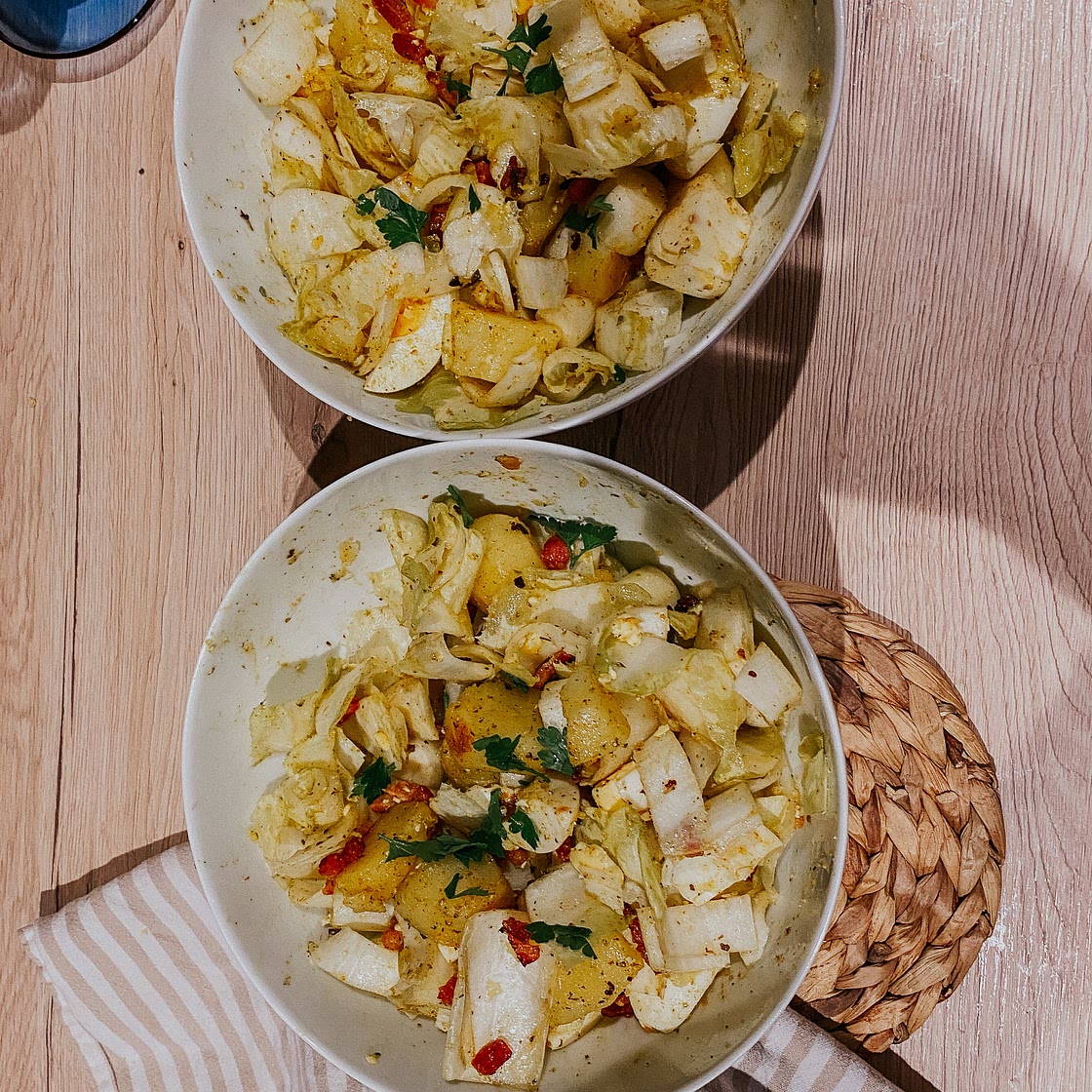 Bacon & Potato Endive Salad