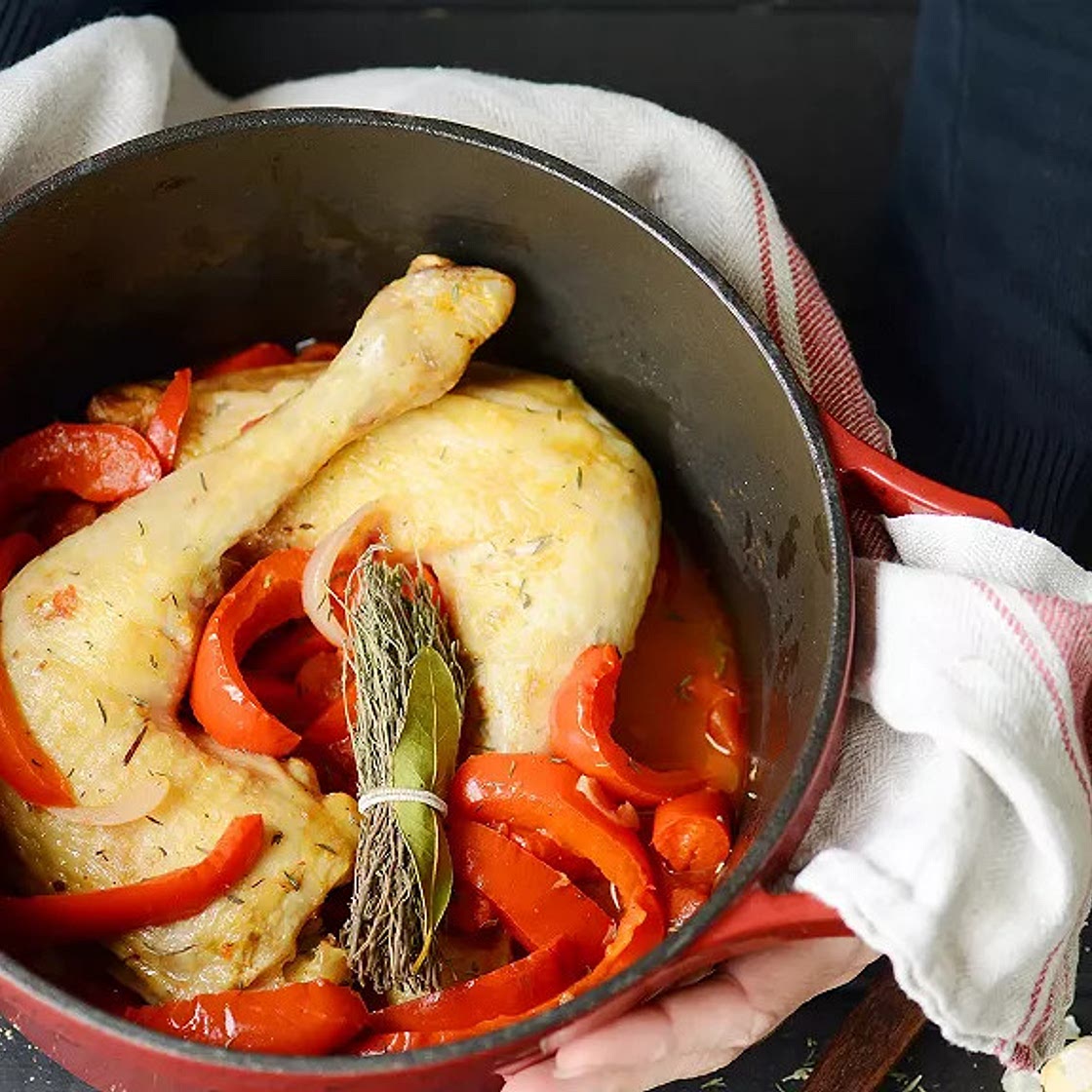 Poulet basquaise facile