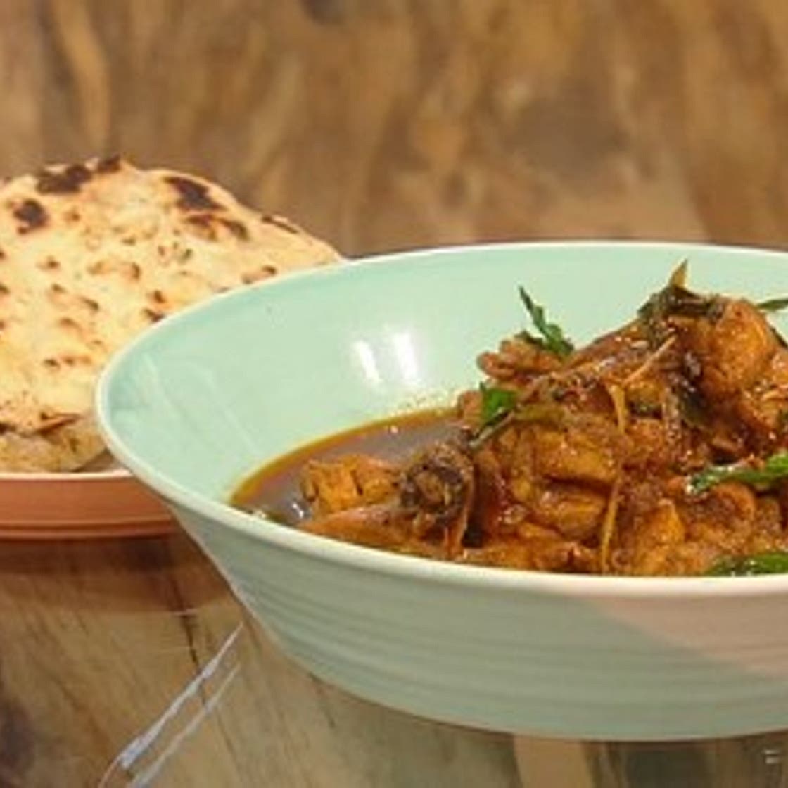 Red chicken curry with roti – Saturday Kitchen Recipes