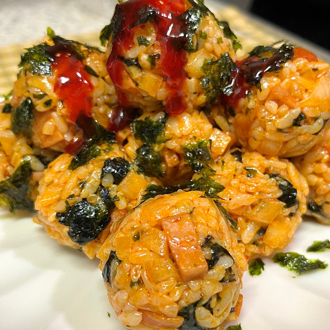 Spicy Fire Noodle Rice Balls
