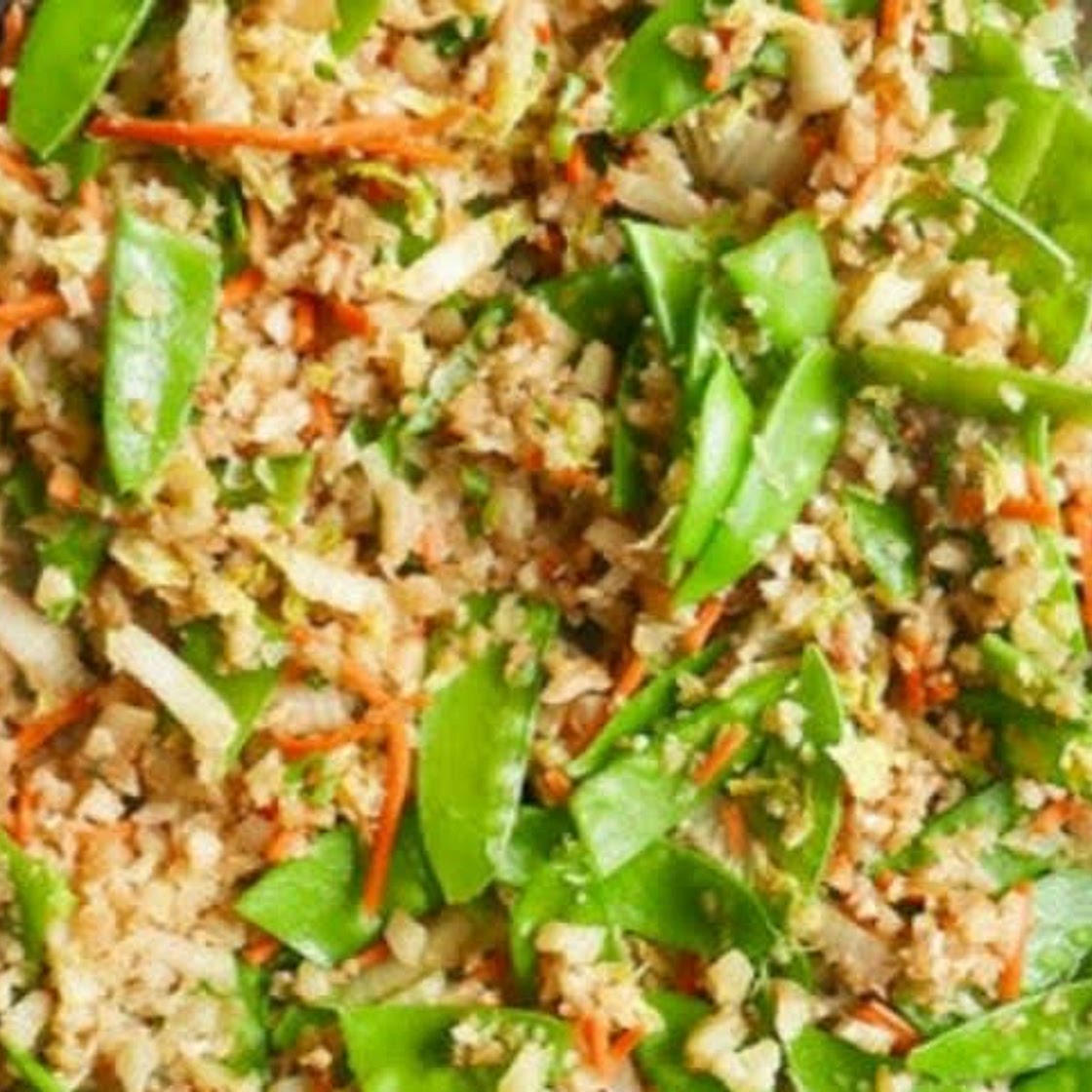 Fried cauliflower rice with vegetables