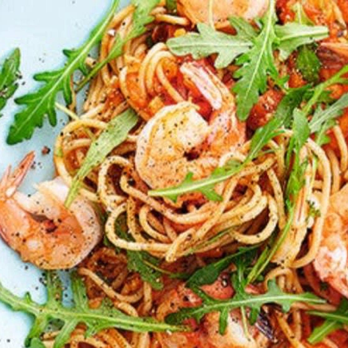 Shrimp pasta