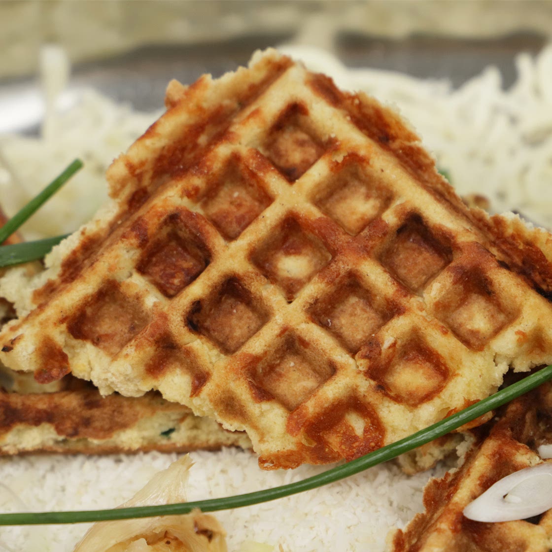 Keto Browned Garlic Coconut Savory Waffles | Healthy Keto® Dr. Berg