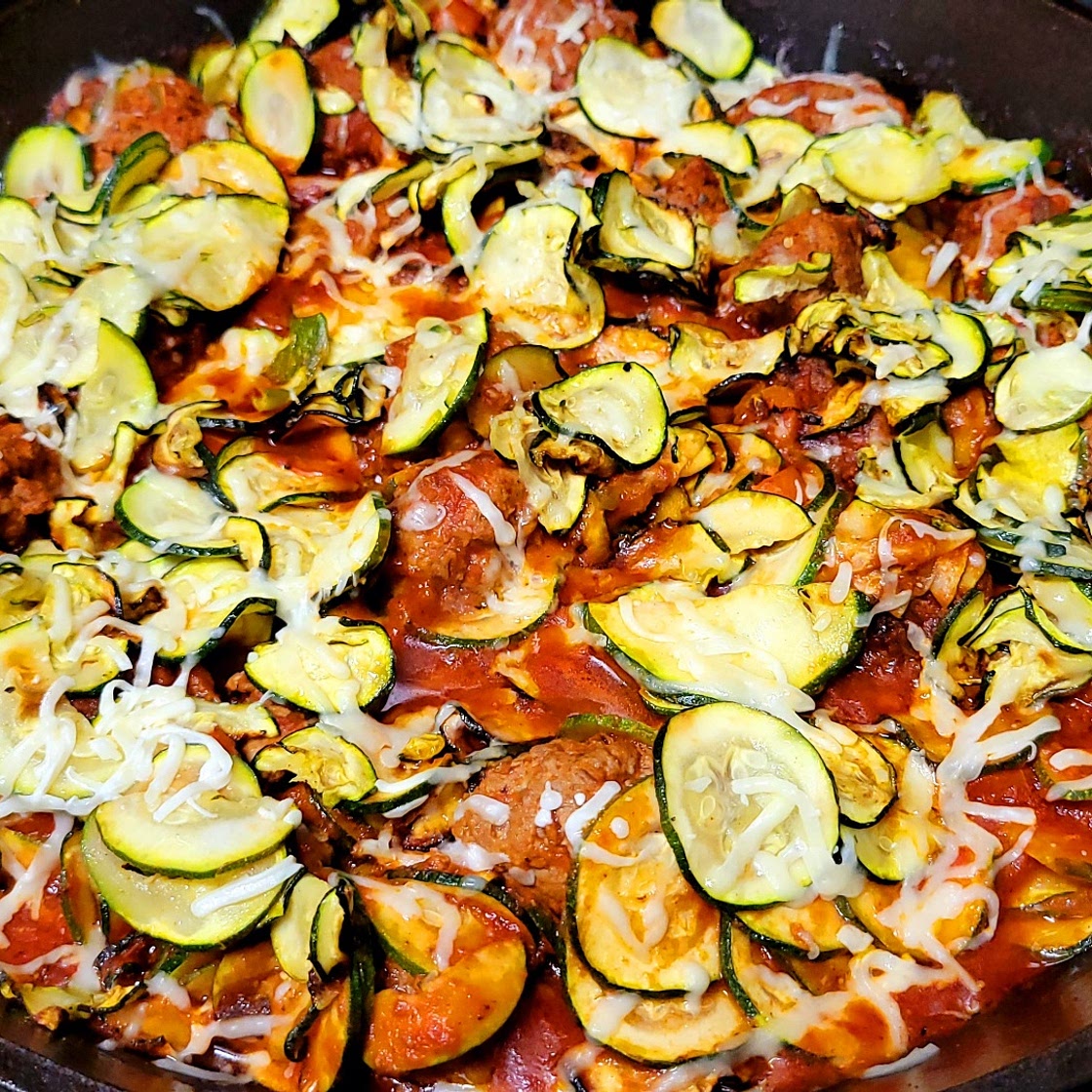 Garlic Butter Turkey Meatballs w Zucchini