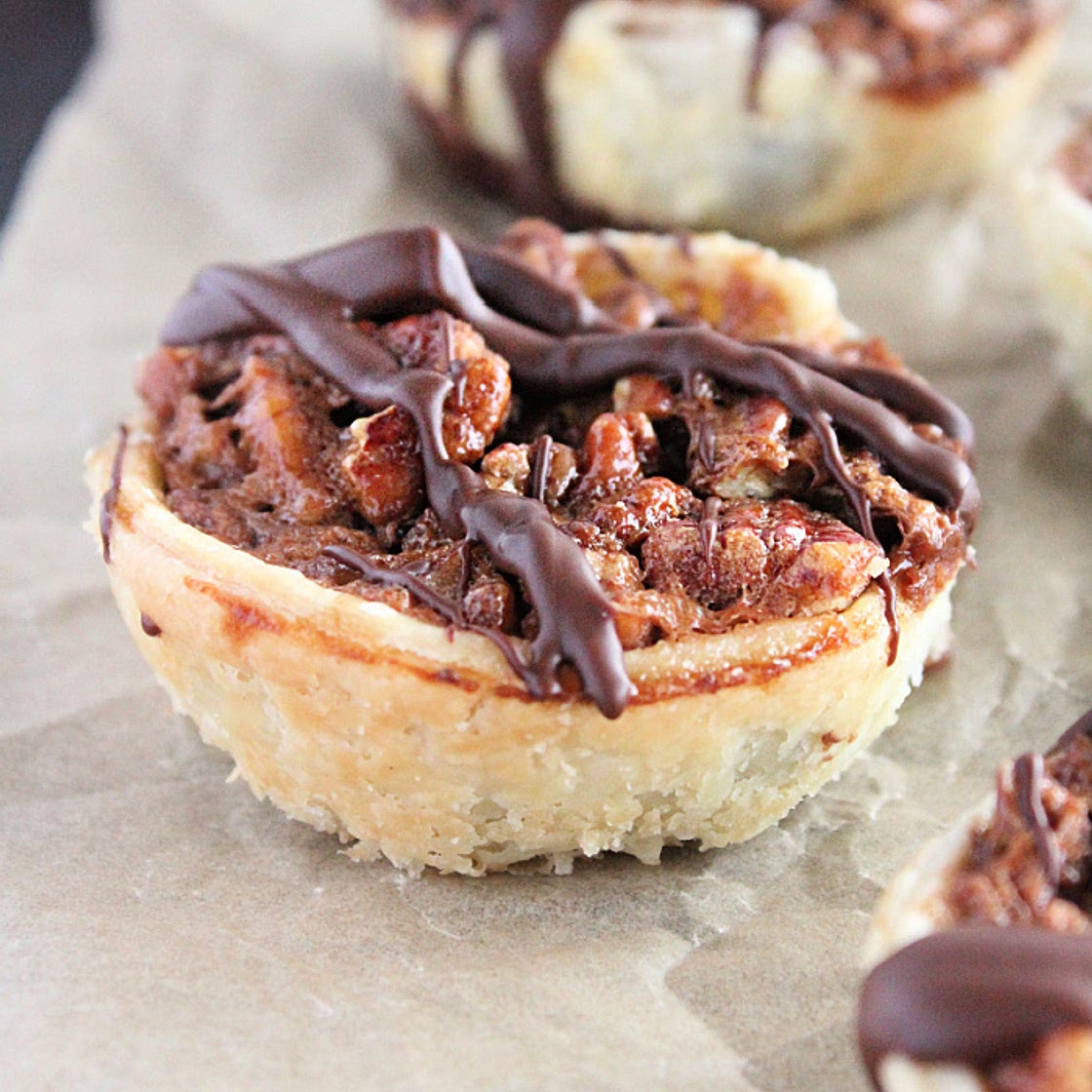 Mini Chocolate Pecan Pies