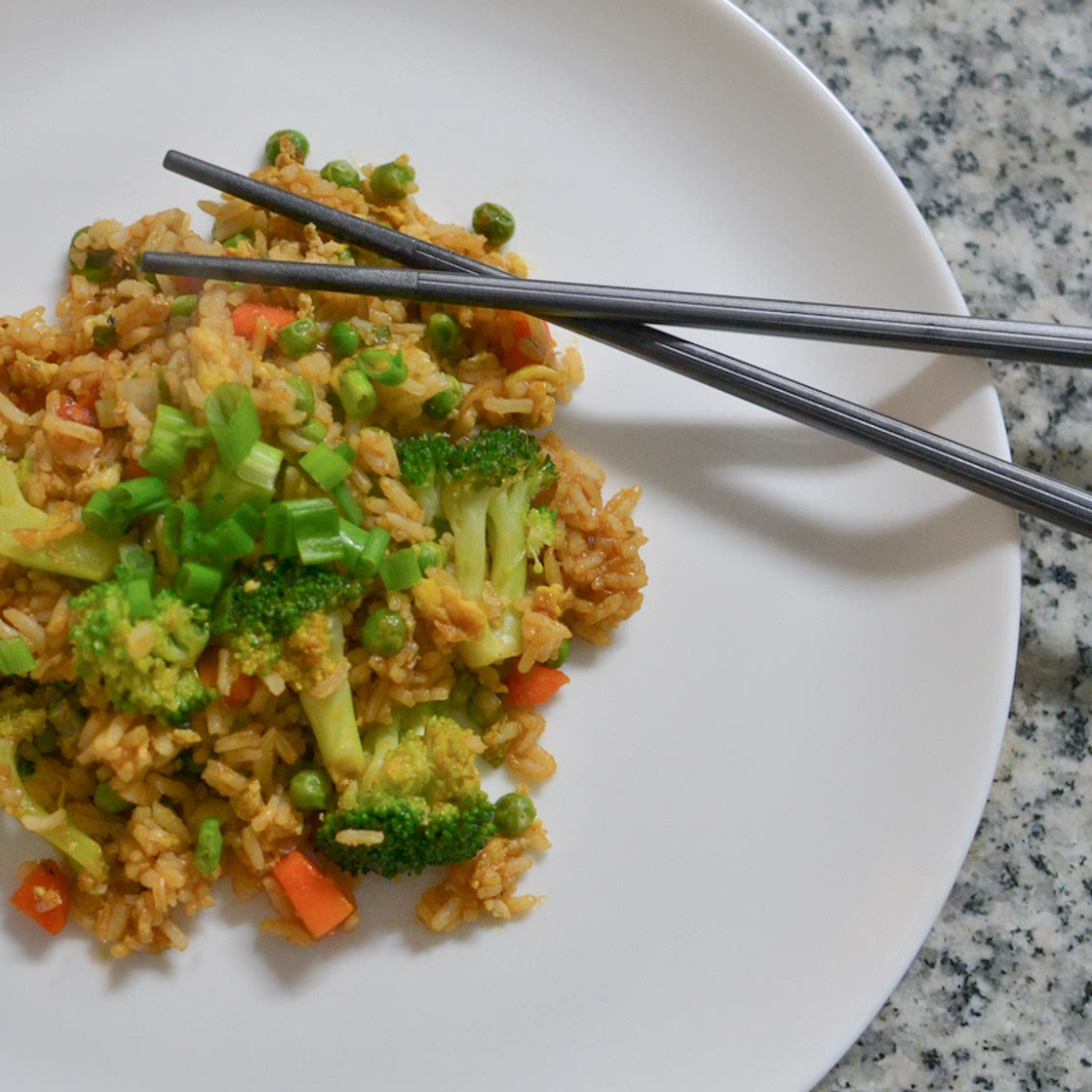 Honey Sriracha Vegetable Fried Rice