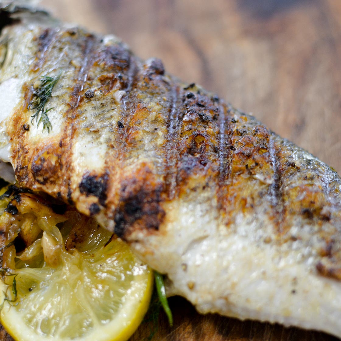 Lemon and Dill Whole Grilled Branzino
