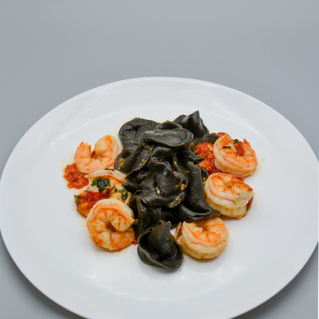 Spicy Shrimp with Cappellacci Dei Briganti