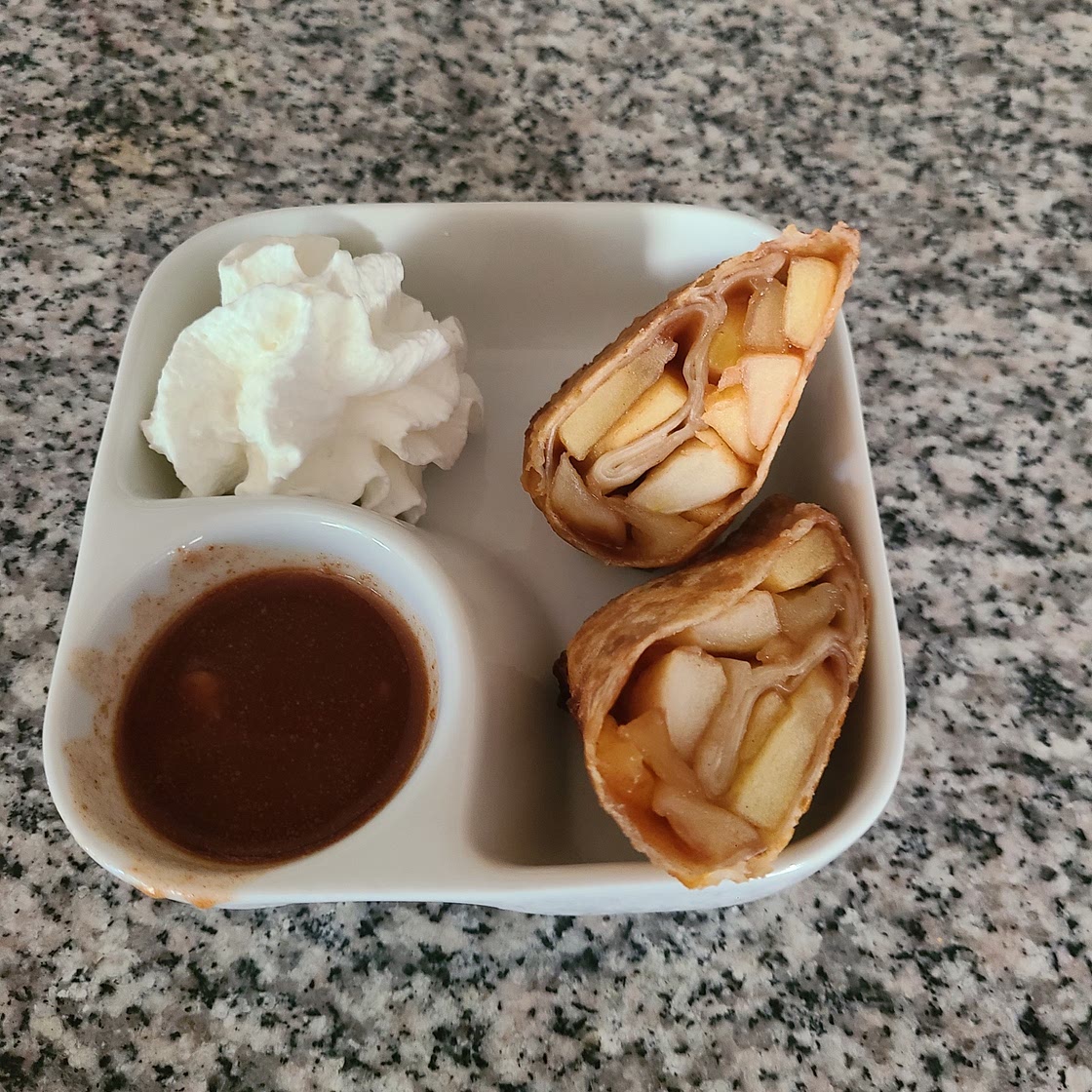 Apple pie eggrolls