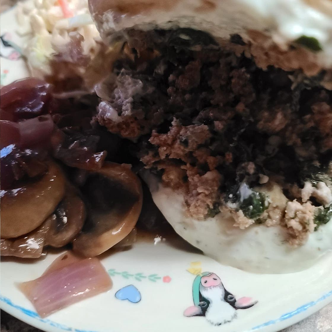 Spinach & Feta Turkey Burgers