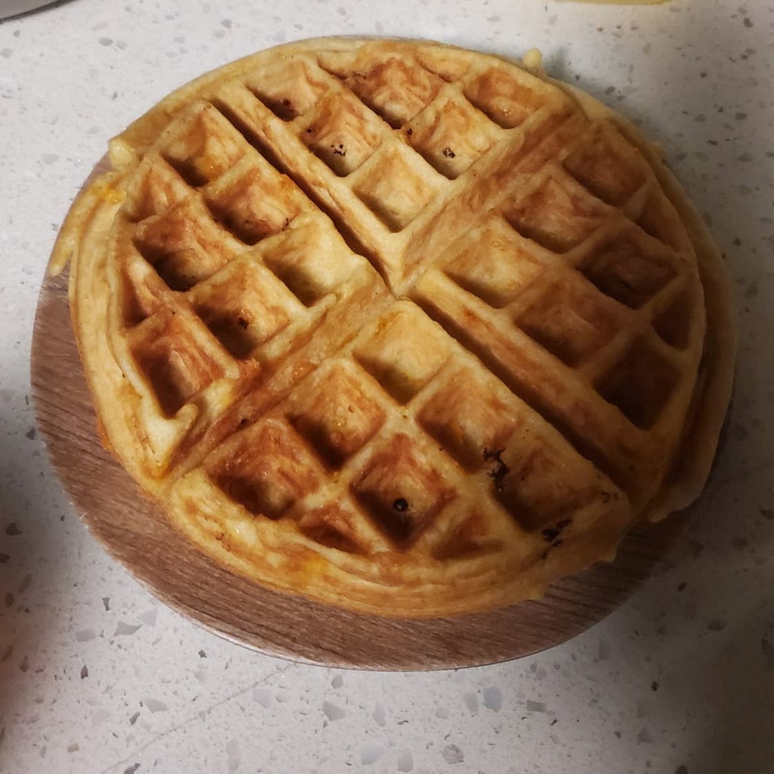 Cheddar Cornbread Waffles