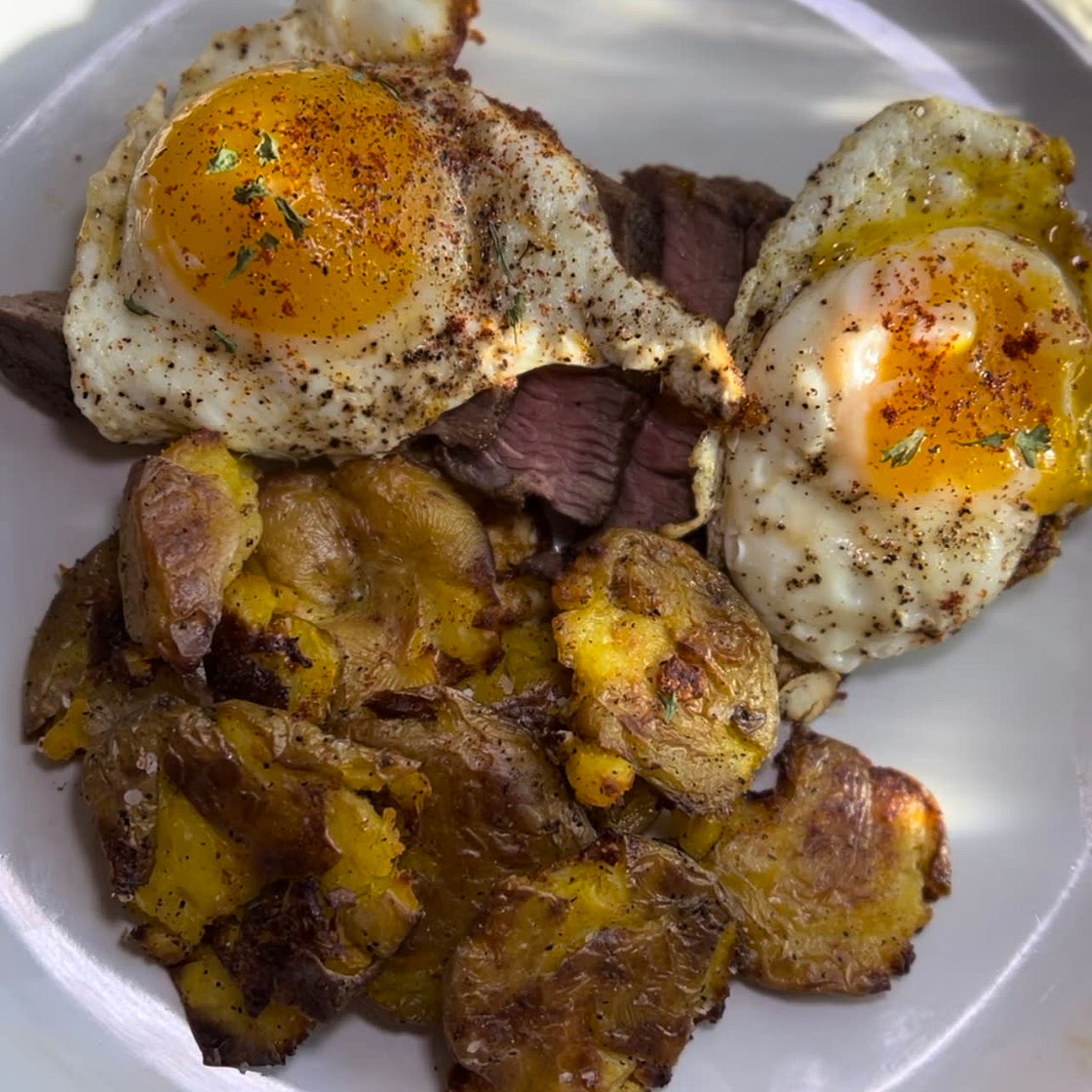 Crispy Smashed potatoes 