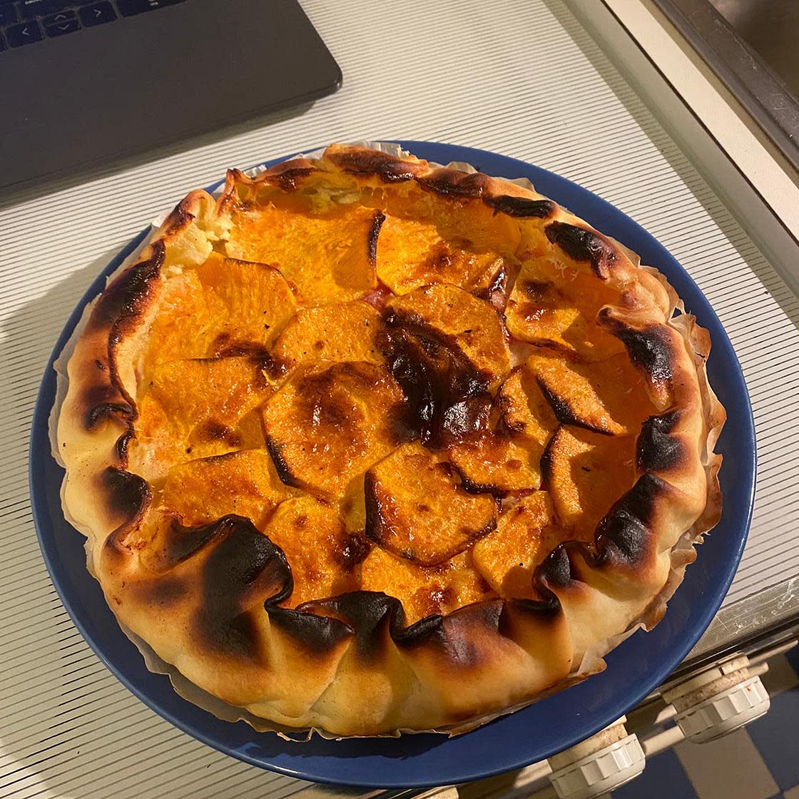 Torta rustica alle patate dolci