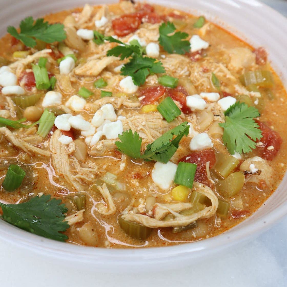 Crock Pot Buffalo Chicken Chili