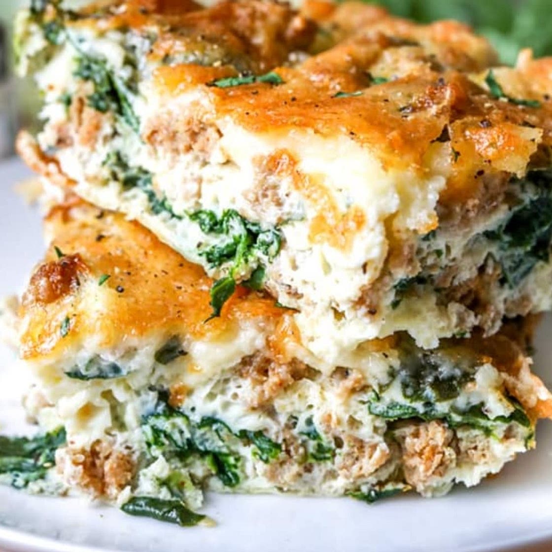 Breakfast Sausage, Egg, and Cheese Casserole