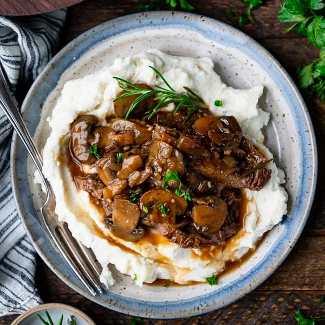 Smothered Round Steak
