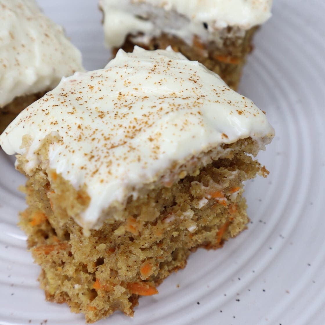 Skinny Carrot Cake Bars