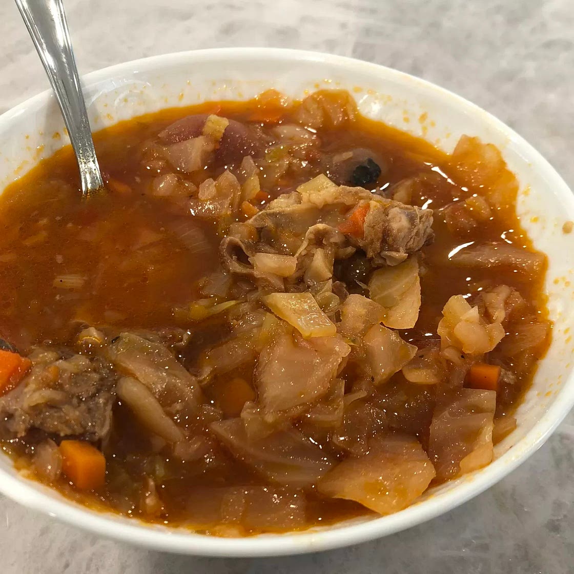 Borscht- Beef and Cabbage