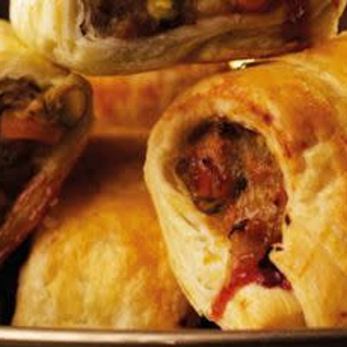 Chestnut and Cranberry Sausage Rolls