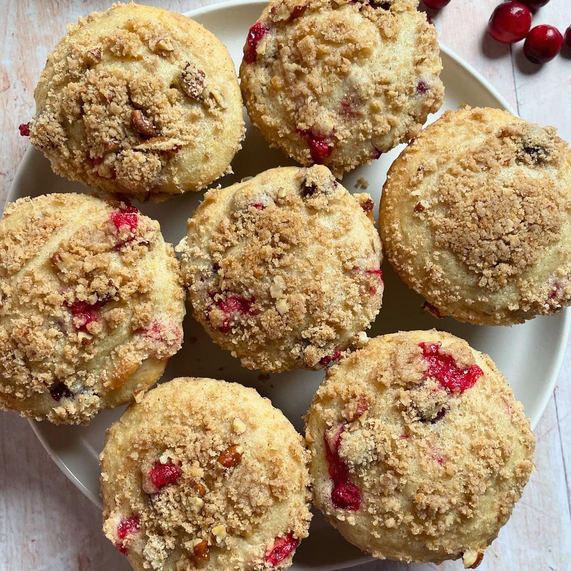 Vegan Cranberry Orange Muffins