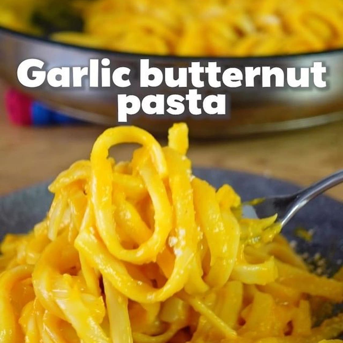GARLIC PUMPKIN PASTA 🍝