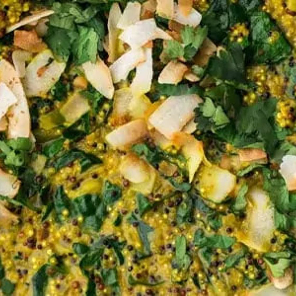 Quinoa, navet boule d'or et chou kale