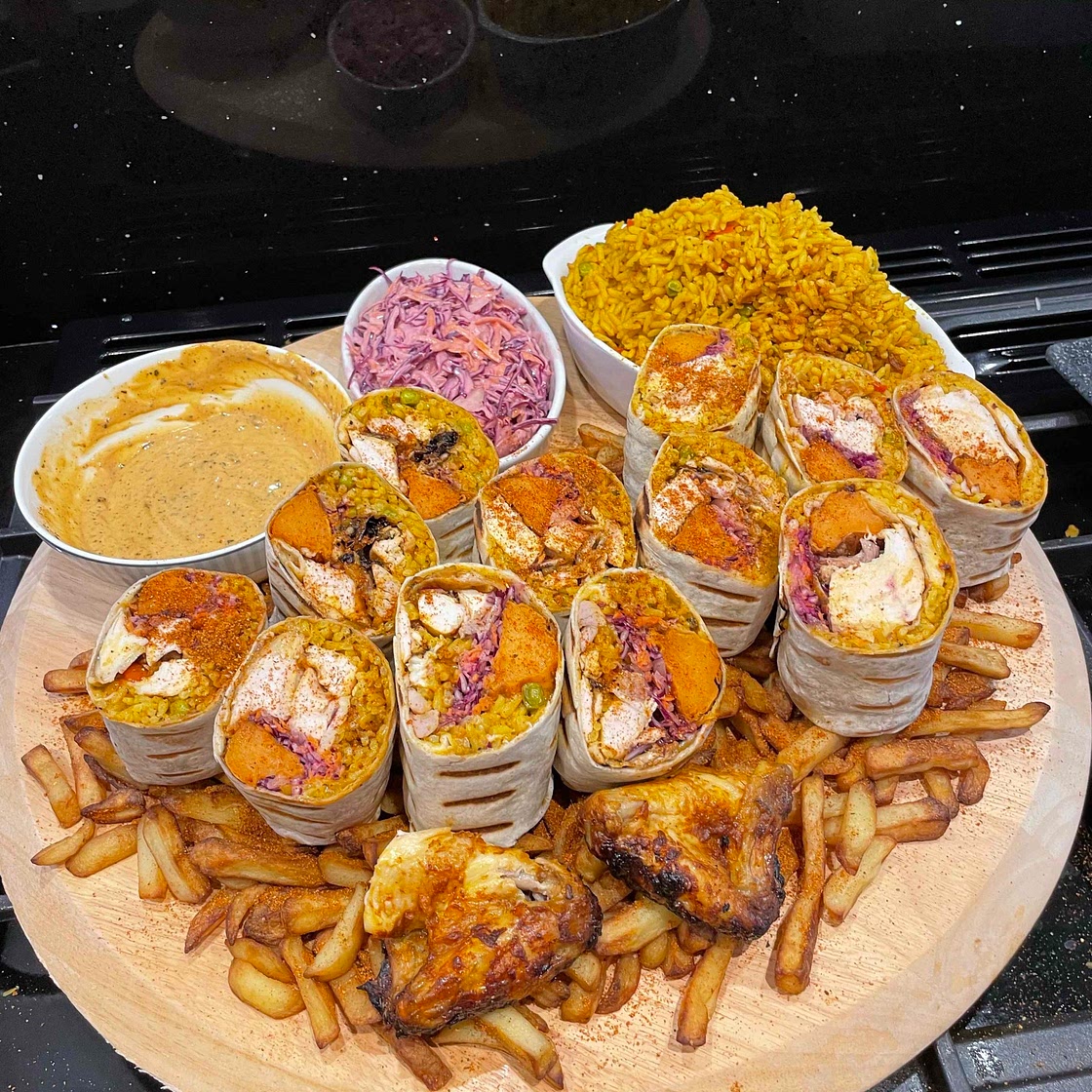 Budget Nandos Burrito Platter