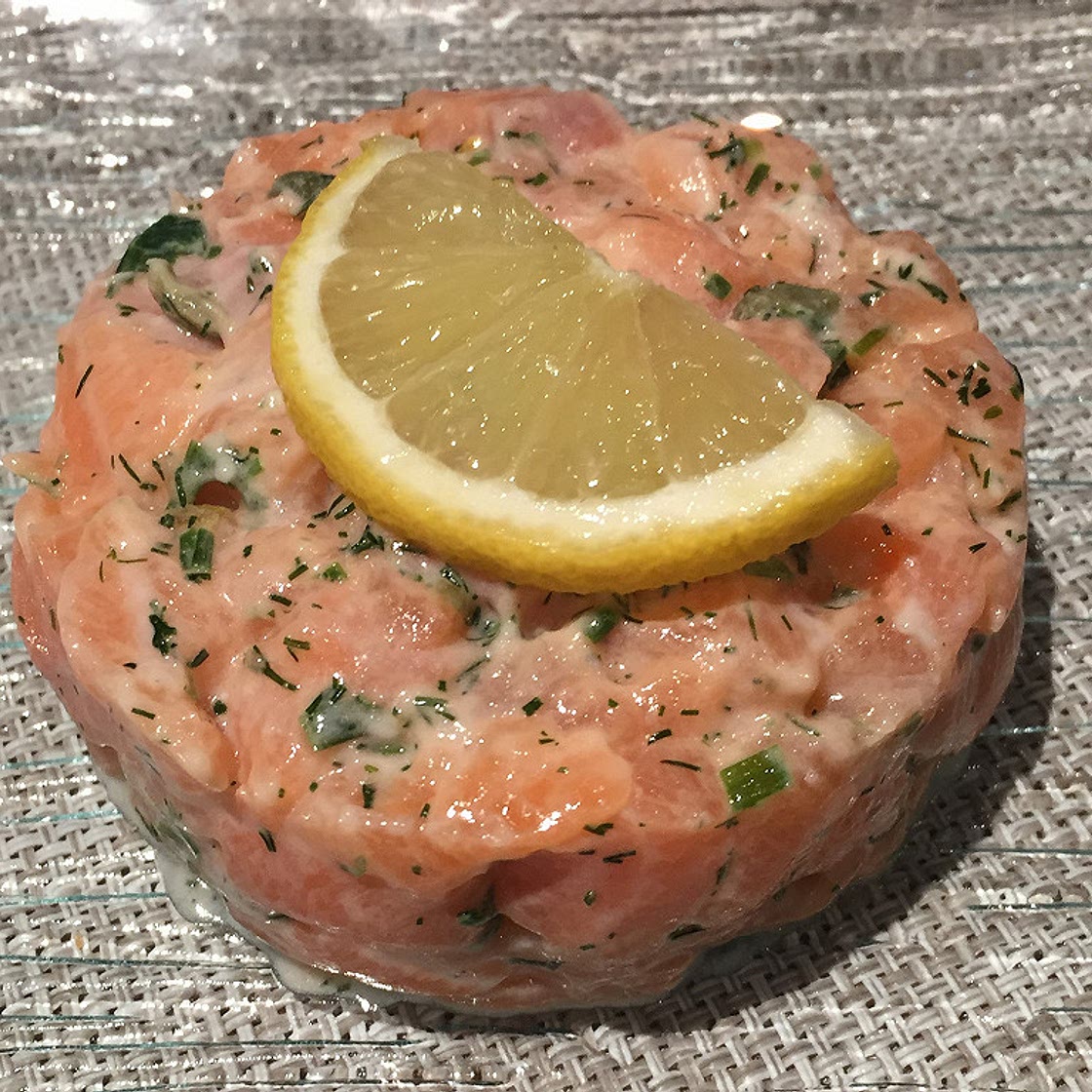 Tartare de saumon frais et rapide